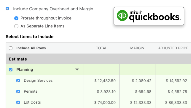 Enhanced QuickBooks Online Invoicing Available for ConstructionOnline