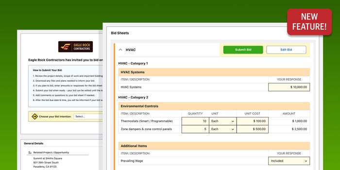 UDA ConstructionOnline Announces Bid Tracking | New Feature Release | Construction Financial Management Software