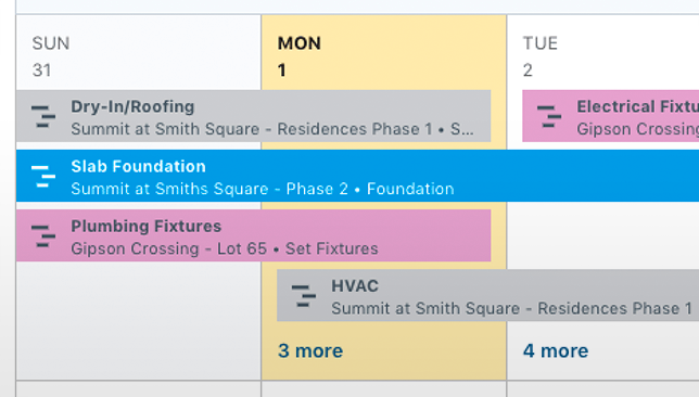 Enhanced Construction Calendars Offer Vital Task Details in Clear, Concise Display