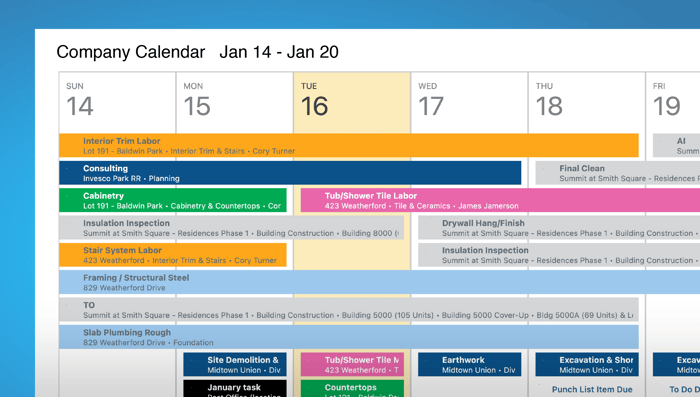 ConstructionOnline™ Adds New Options for Construction Calendars