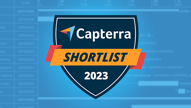 UDA ConstructionOnline Recognized as Leading Construction Scheduling Software | Capterra Shortlist Report | Construction Management Software | Gantt Chart Scheduling | Critical Path Method | Schedule Baselines | Multi-Project Scheduling