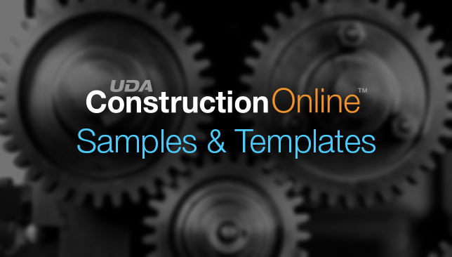 New Estimate & Schedule templates available in ConstructionOnline, alongside additional Sample Projects