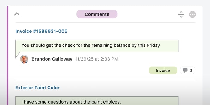 UDA ConstructionOnline Announces New Comments for Invoicing | Construction Invoicing Software | Construction Billing