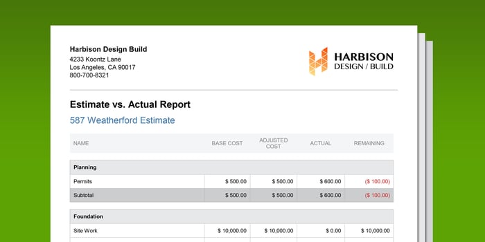 New Reporting Option Offers Better Project Financial Insight