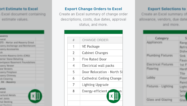 Enhanced Options for Exports of Construction Change Orders in UDA ConstructionOnline | Construction Change Order Management | Construction Project Management Software