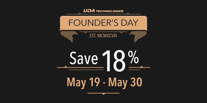UDA Technologies First Annual Founder's Day Offers Special Discount | 18% Off New Annual Subscriptions to UDA ConstructionOnline | Construction Management Software Discounts