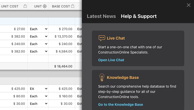 Help & Support Resources Expanded in the Industry’s Leading Construction Management Software Platform
