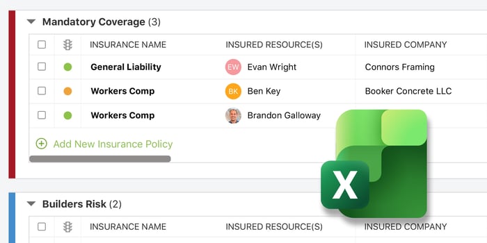 Easily Import Construction Permits, Insurance, Certifications, Bonds, and Licenses into ConstructionOnline with new Excel Import Options