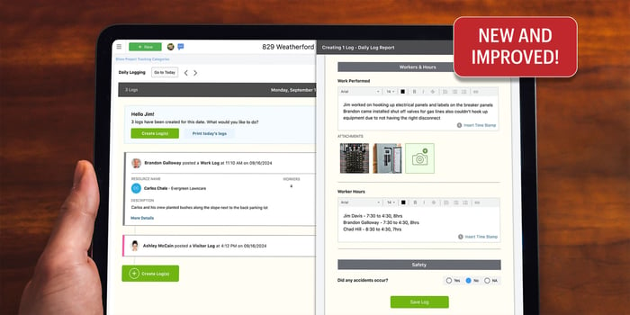 Discover New Advanced Daily Logs for ConstructionOnline™