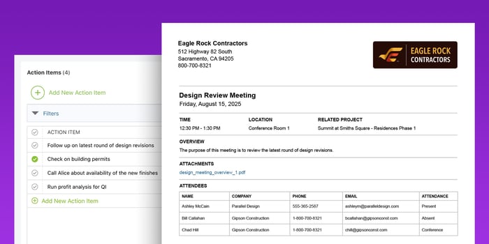 Powerful New Enhancements Expand the Capabilities of ConstructionOnline’s Meeting Minutes