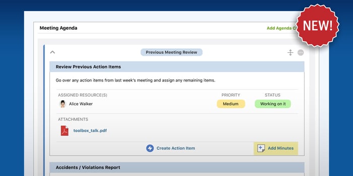 Streamline Construction Meetings with New Meeting Minutes: Now Available in  ConstructionOnline™
