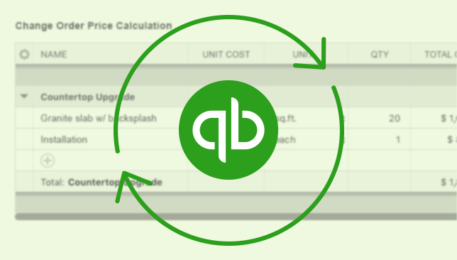 Multi-line Change Orders Now Compatible with QuickBooks Online™