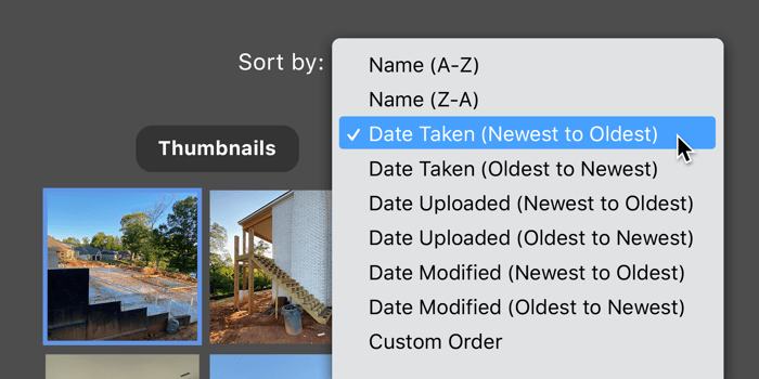 ConstructionOnline Adds Option to Sort Project Photos by 'Date Taken'