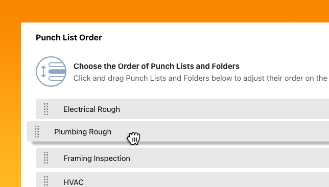 ConstructionOnline™ Adds the Ability to Customize Order of Punch Lists & Checklists