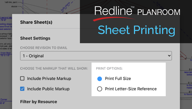 Enhanced Options for Sharing Construction Plans via Redline™ Planroom