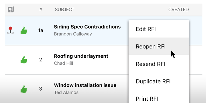 Reopen and Revisit: ConstructionOnline Introduces New Feature for RFI Tracking