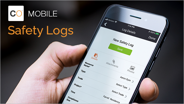 Safety Logs Now Available in ConstructionOnline Mobile Daily Logging