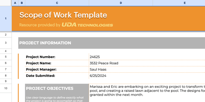 Free Download | Construction Scope of Work Template | Free Construction Template | Construction Project Management Software | UDA ConstructionOnline