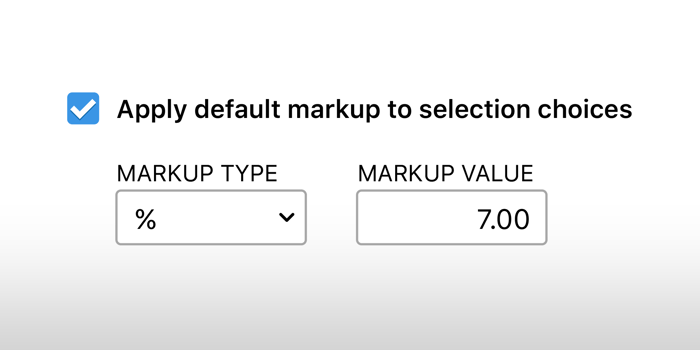 New Default Markup Options Now Available for Construction Selections Sheets in ConstructionOnline