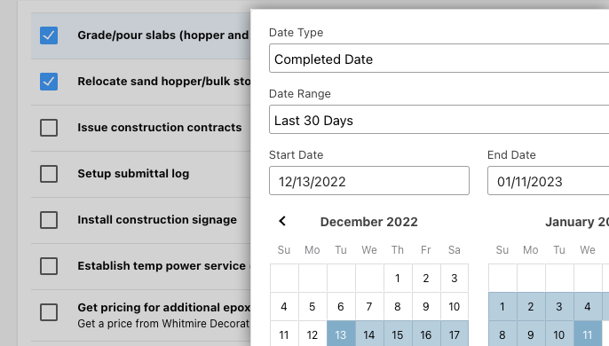 New To Do List Filter Options Diversify ConstructionOnline’s Project Tracking Software
