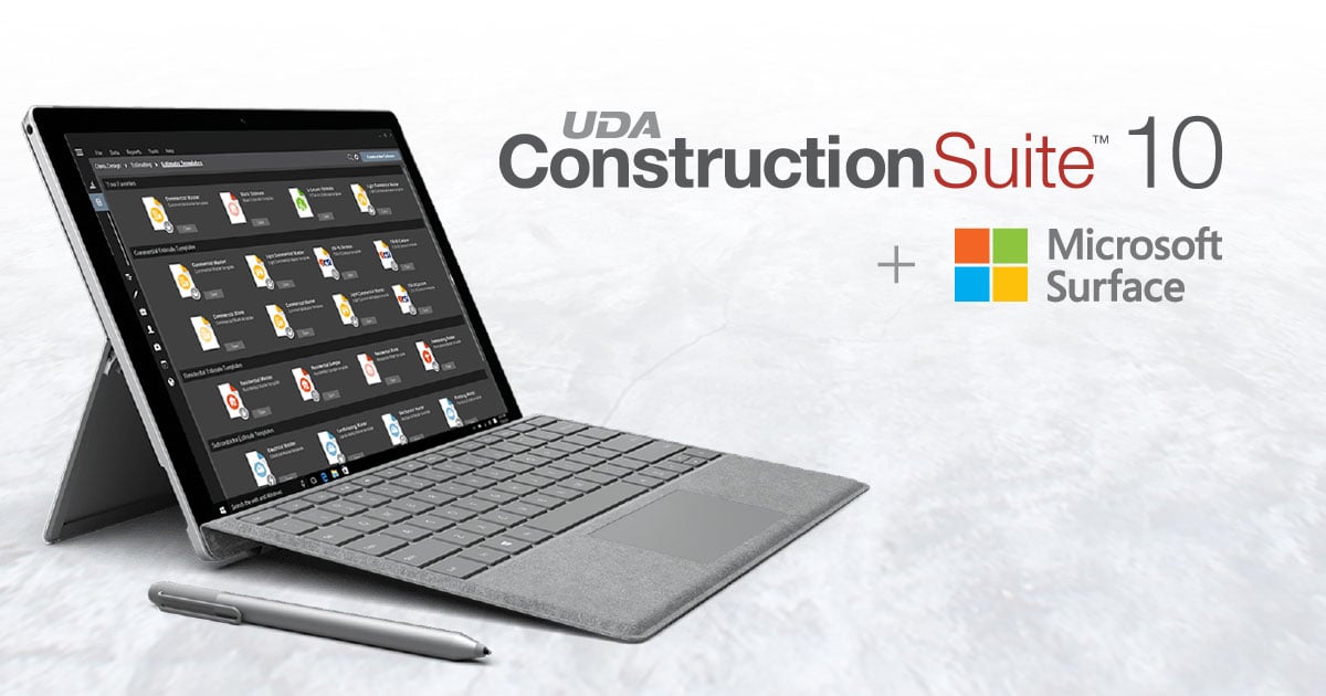 ConstructionSuite 10 Certified for Microsoft Surface Pro 6