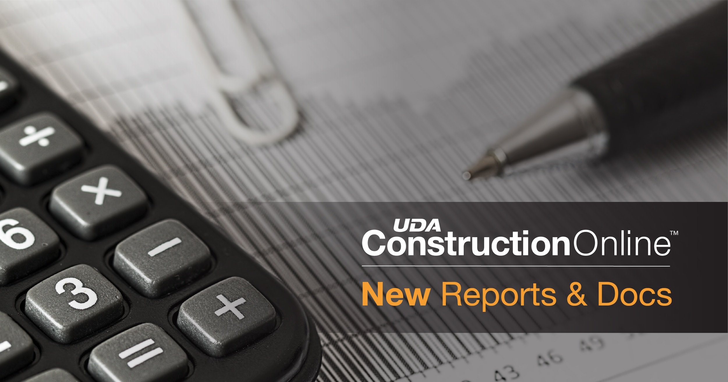 Five New Reports and Documents Added to ConstructionOnline
