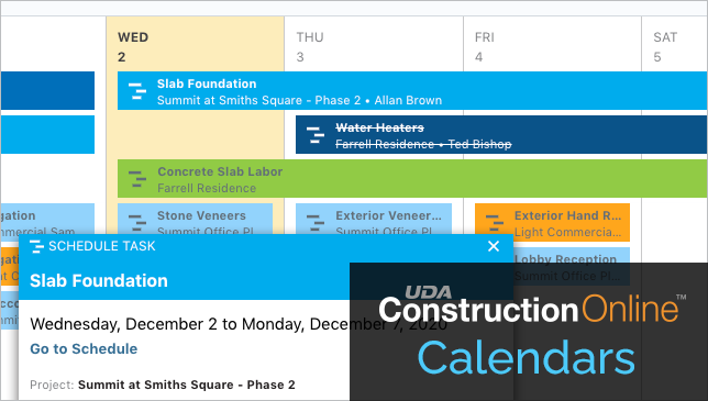 Calendar Enhances Visibility + Accountability for Extended Construction Teams